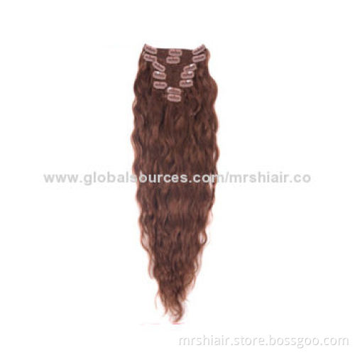 24-inch Malaysian Deep Wave Clip in Hair